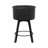 Swivel Upholstered Counter Stool With Metal Frame-1906160425