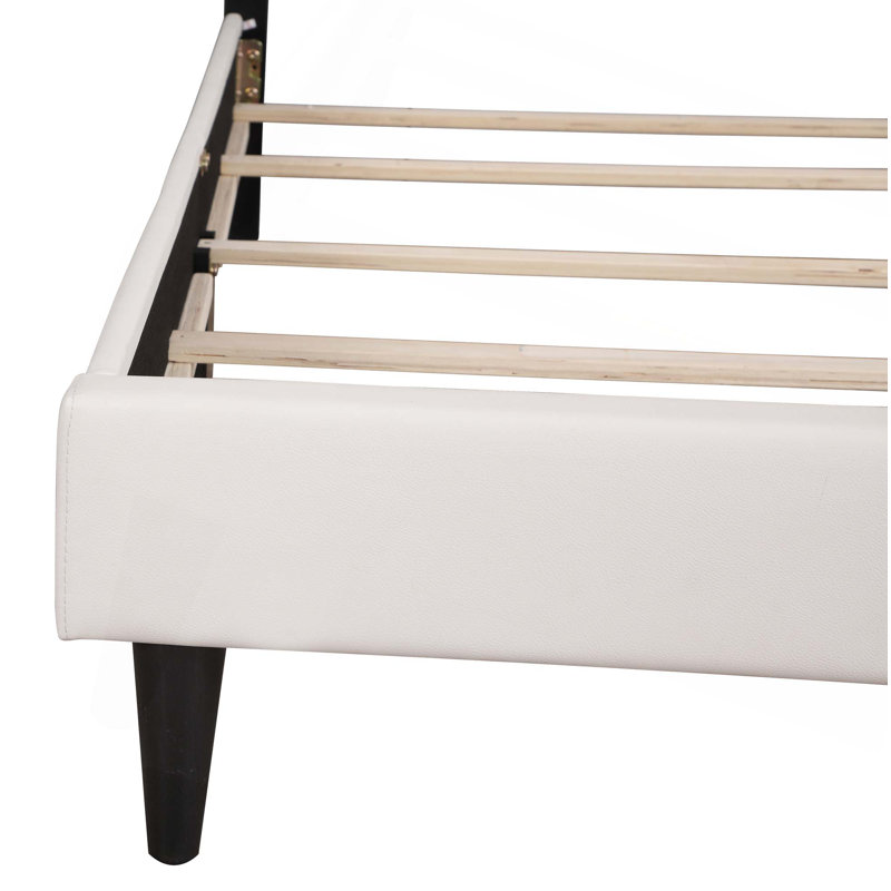 Lit de haute qualité pour une expérience de sommeil supérieure, Double, Blanc / rose