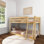 Lit superposé simple en bois massif Lylee