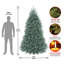 The Holiday Aisle® Dunhill Fir Blue Tree with Clear Lights-1529442992