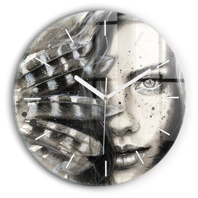 Glass Wall Clock