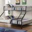 Lit superposé simple Caius Gunmetal