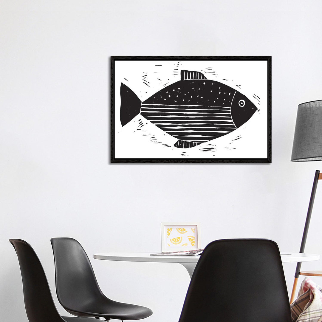 Fish With Lines And Dots von Statement Goods - Galerie-Giclée