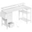 L-Shaped Computer Desk with Built-In Electrical Outlet-1121111477-1121555736