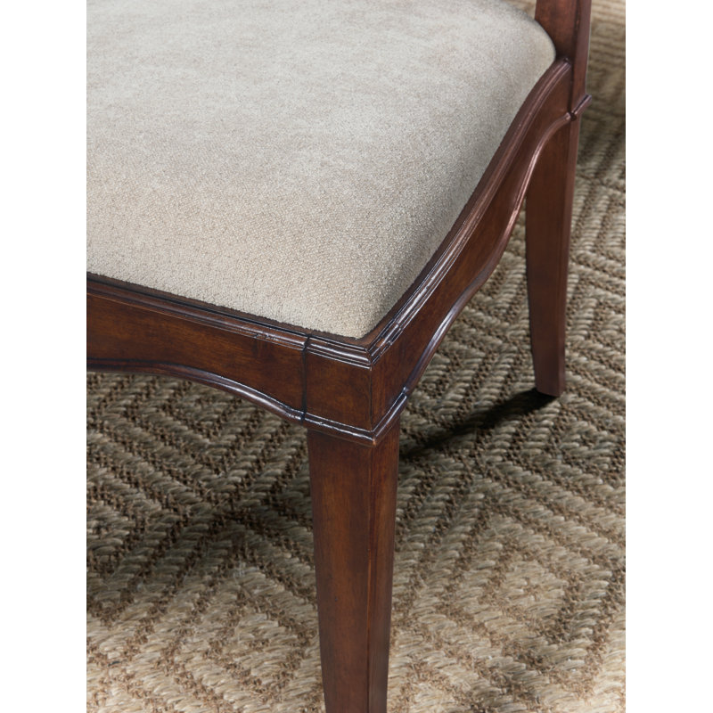 Chaise d'appoint rembourrée Charleston, Brun