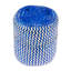 Tigre fabriqué à la main dans un panier en fibre naturelle bleue-91096590-91096591