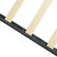 Lit plateforme tapissier simple en gris foncé - tête de lit moderne en lin à boutons, pas de sommier nécessaire, assemblage facile, support à lattes de bois, structure à limite de poids de 300 lb, avec restrictions