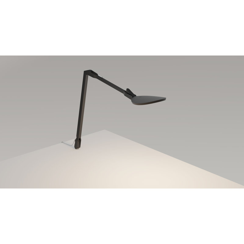 Adjustable Black Clip-on Lamp with USB Port