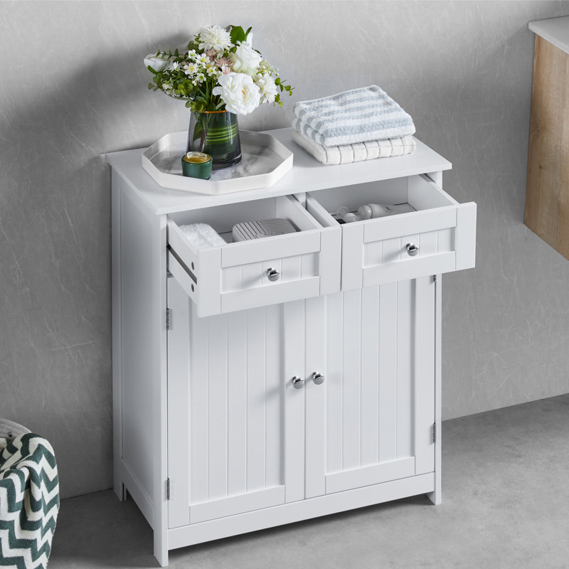 Milano Freestanding Bathroom Cabinet, White