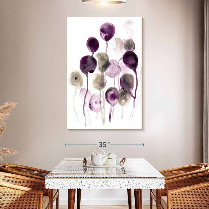 Avery Plum Pods I, 51" H x 34" W