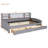 Twin Size Upholstered Platform Bed With Storage And Drawers-1058529201