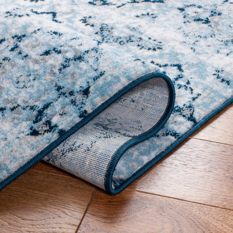 Beltram Performance Damask Rug, Square 6'7"