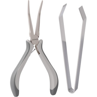 JCOHOY Fish Bone Pliers Tweezers Kit for All Kind of Fish Stainless Steel Deboning Tools 2pcs