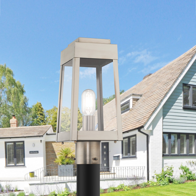 Antionetta Transparent Lantern Head, Brushed Nickel