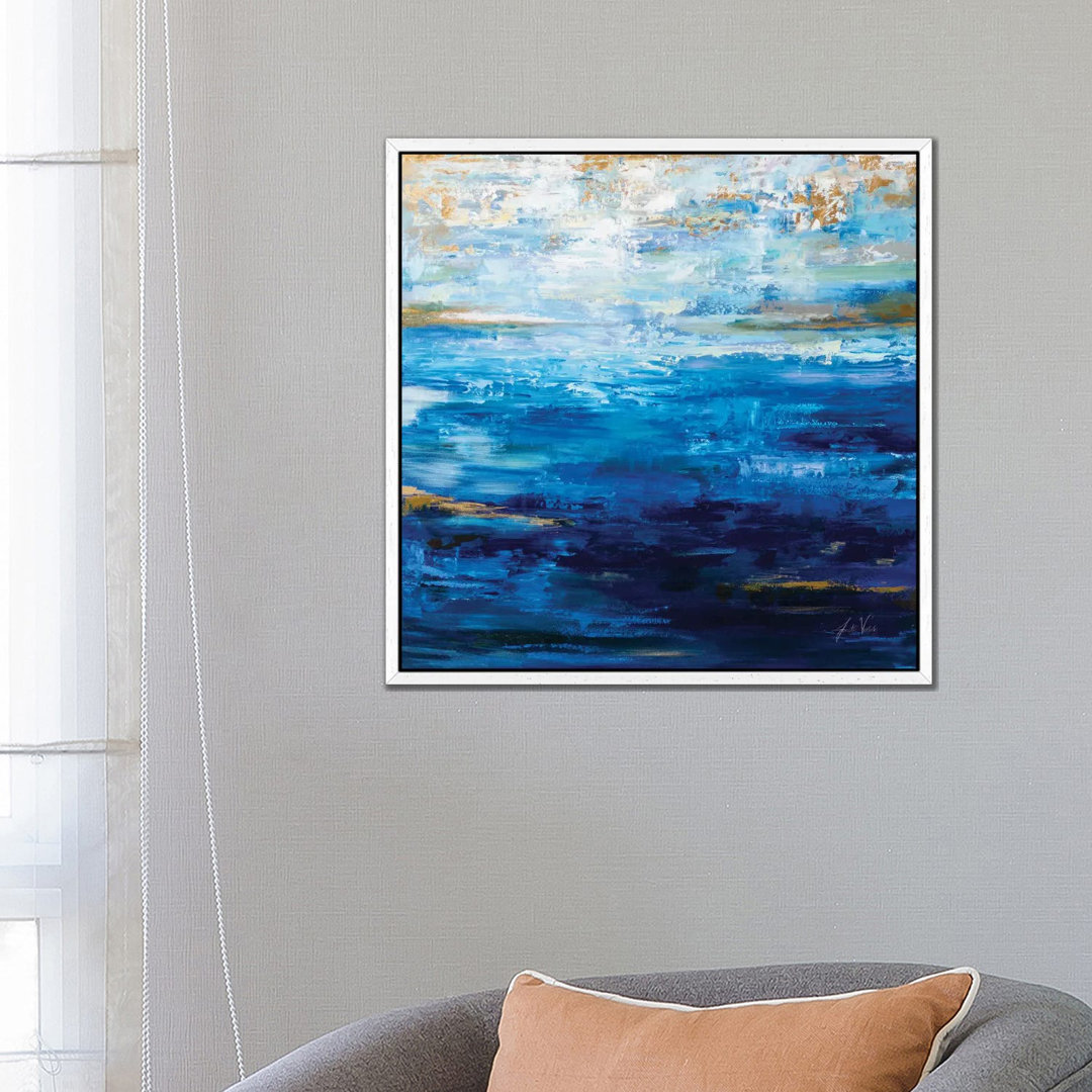 Deep Blue von Jeanette Vertentes - Galerie-verpackte Leinwand Giclée auf Leinwand