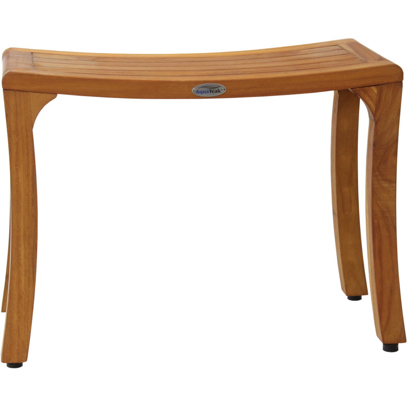 Asia Curve 24" W Teak Shower Bench