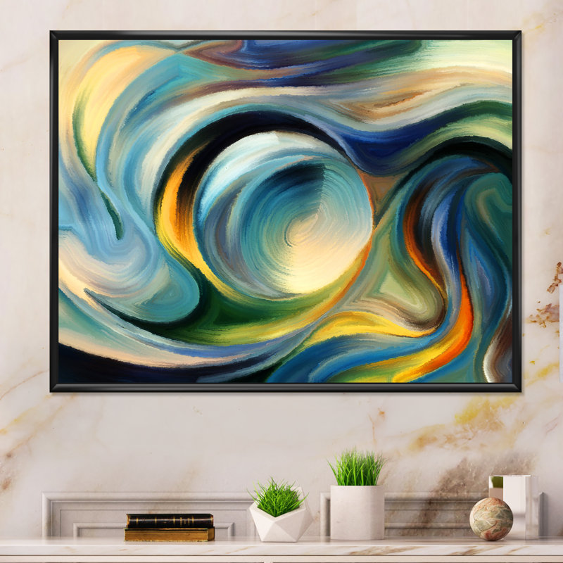 «Visualisation of Inner I», reproduction sur toile flottante, Cadre noir, H 8 po x l 12 po x P 1 po