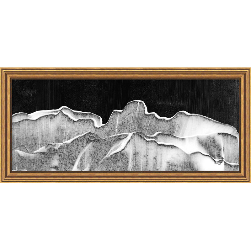 «Horizontal Peaks 3» par Thom Filicia - Peinture encadrée sur papier