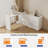  Eduart Extendable Vanity Modern Solid Wood 6 Drawers Dresser, Fully Assembled
