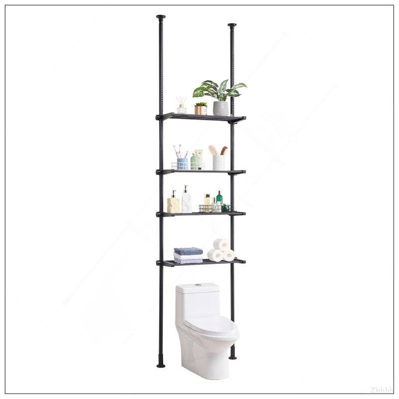 Étagère de salle de bain à 4 niveaux