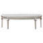 Colwood Silver Oak Upholstered Curved Bench