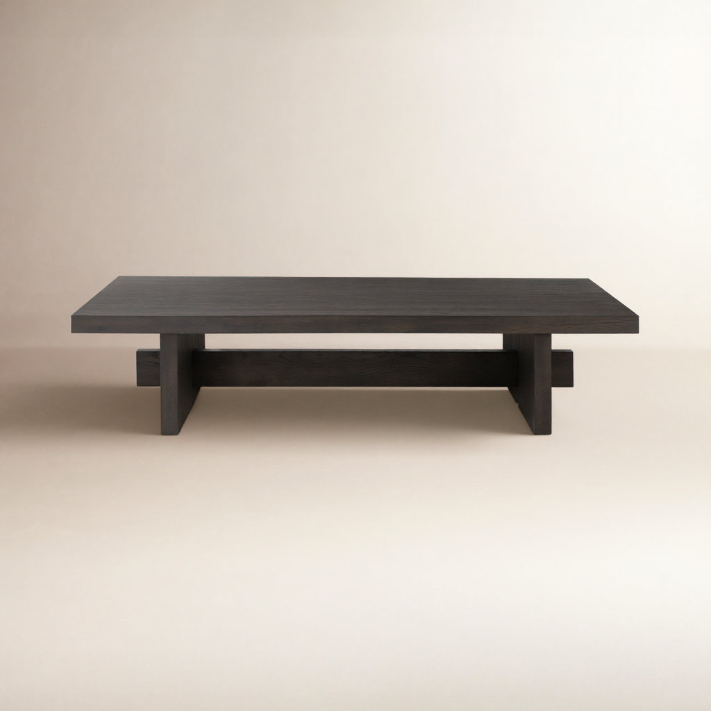 Conti Single Coffee Table with Storage, Black