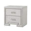 Table de chevet de style transitionnel avec ports USB, table de chevet