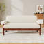 Canapé de style simple, causeuse 2 places avec accoudoirs pour le salon et les petits espaces-133389599