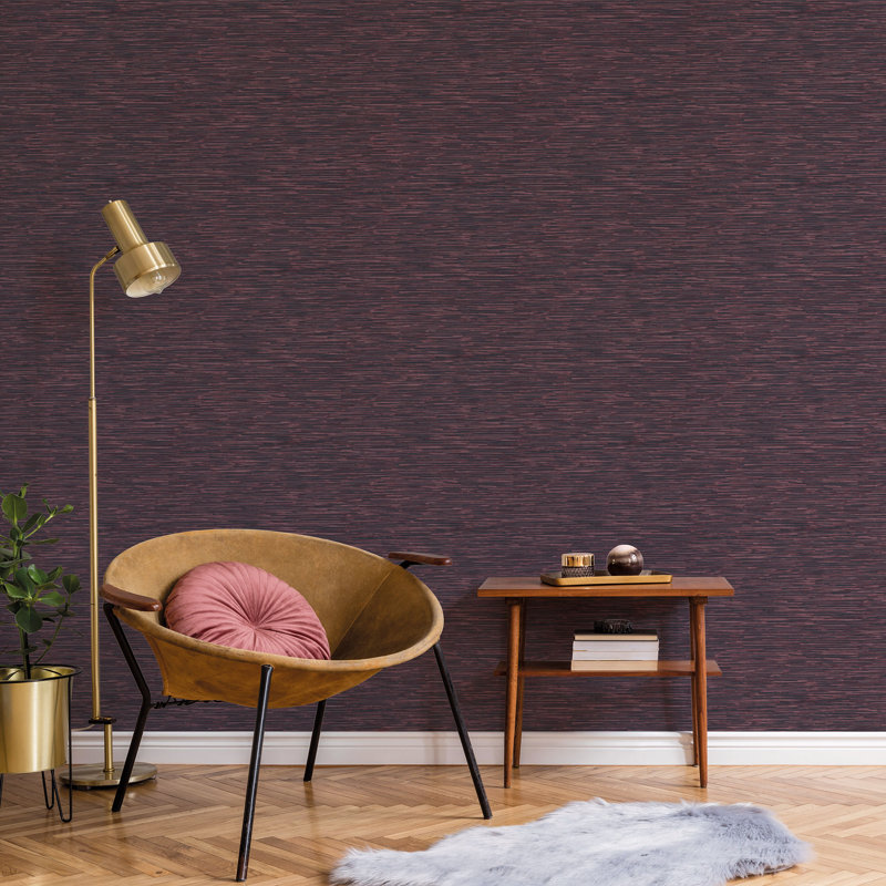 Cumhur 10m x 53cm Wallpaper Roll, Cranberry/Navy