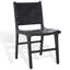 Chaise en cuir tissé d'Yvona-681472825