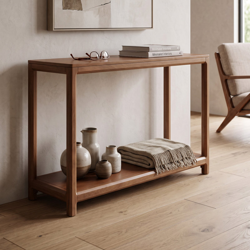 Table console Arlow 46 po en bois massif