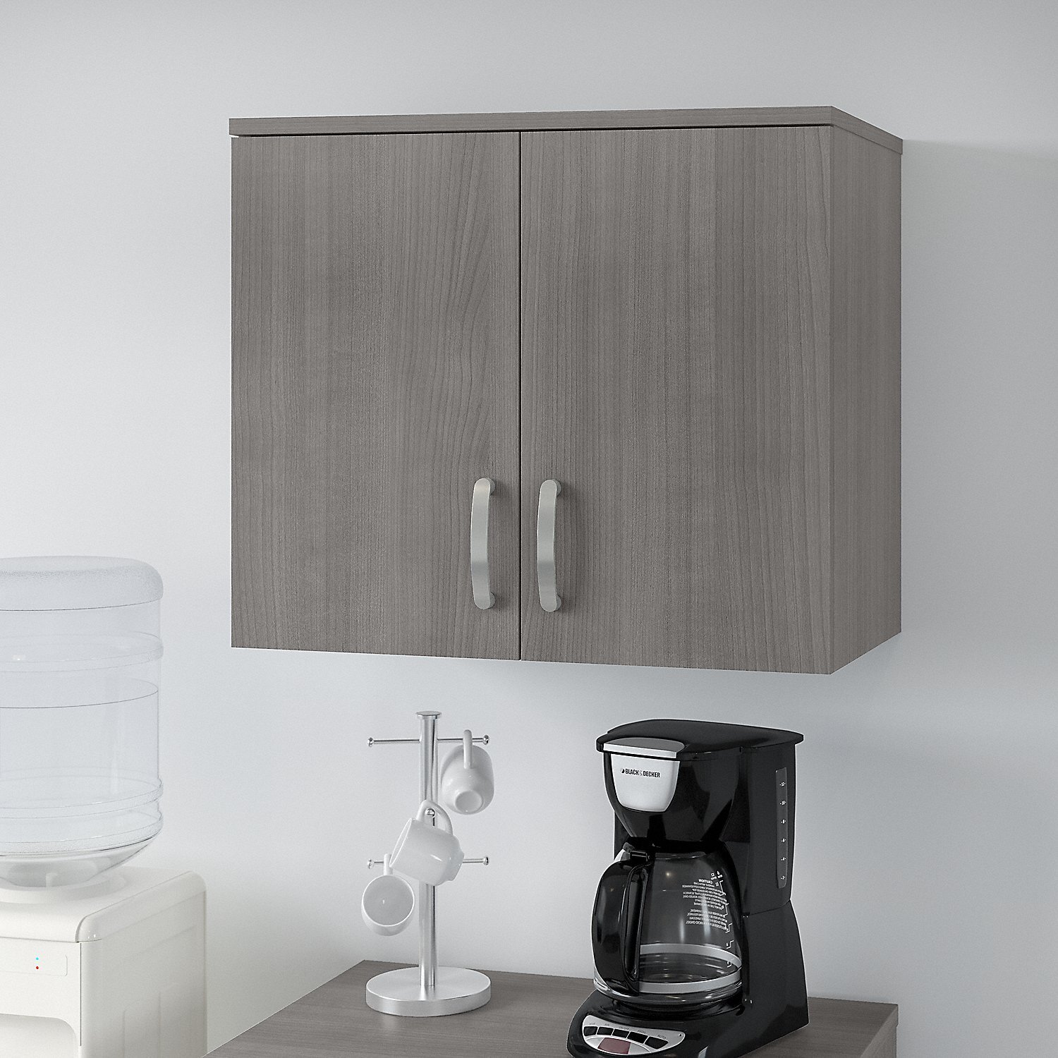 Mainstays Bathroom Wall Mounted Storage Cabinet with 2 Shelves, Espresso