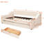 Lit de jour simple rembourré beige avec rangement pour accoudoirs et douille de ton-1738536069