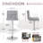 Colebrook Swivel Upholstered Velvet Adjustable Height Counter Stool with Iron Frame-441130900