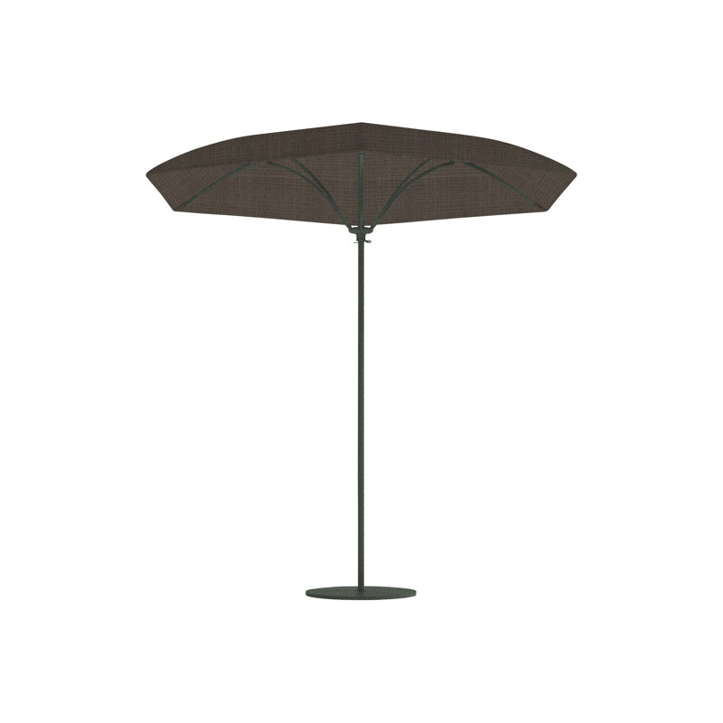 Parasol de marché Trace 9 pi 2 po, Poulie, Graphite, Mia II