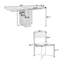 Ensemble de table de salle à manger pratique et élégant avec chaises pliantes et support de rangement, idéal pour une utilisation quotidienne et les rassemblements
