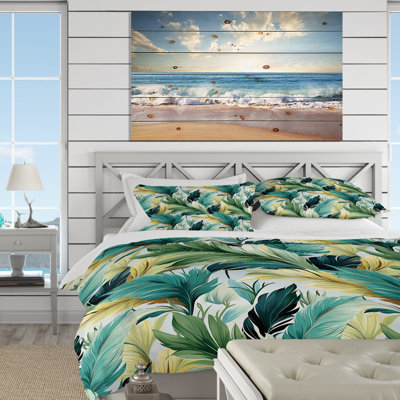 Floral Duvet Cover Set - Palm Mirage Tropical Pattern I