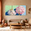 Hydrangea, ensemble de 3 impressions sur toile-1719574822