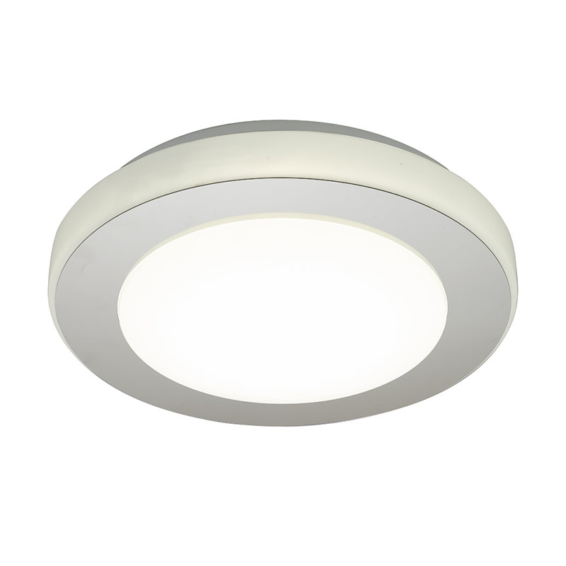 Mccluney Plastic LED Flush Mount, 3" H x 11.8" W x 11.8" D
