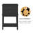 Black Nightstand With 2 Drawers For Bedrooms, Tall 28 Inch Bedside Table For Living Room Home Office,  Modern Wooden Living Room End Table With Storage Shelf, Large Size-514588689