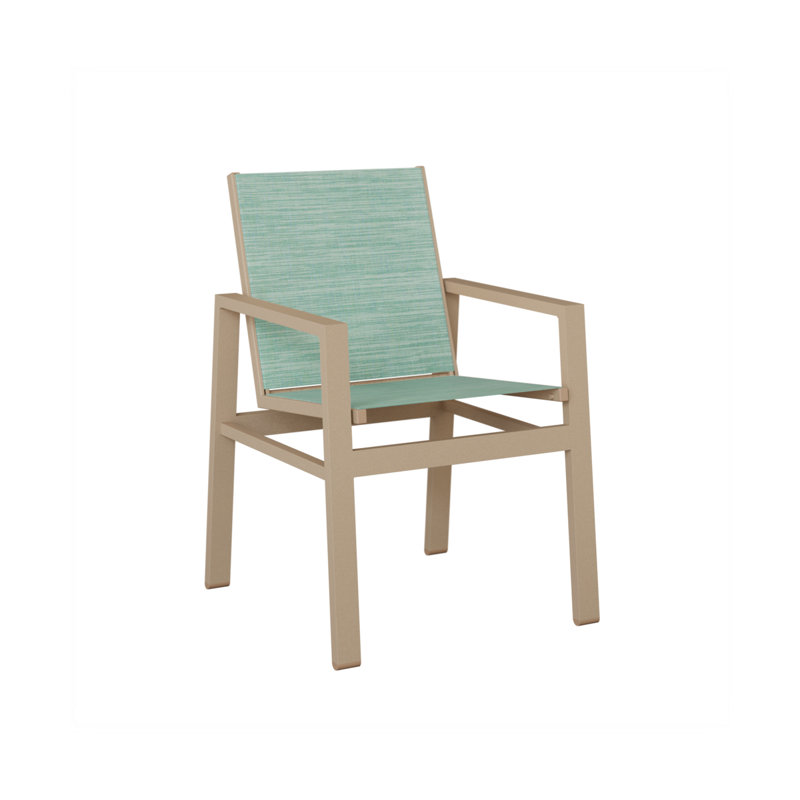 Chaise de salle à manger en aluminium Ohlson Sahara Speckle, Paysage marin, Aluminium moucheté Sahara