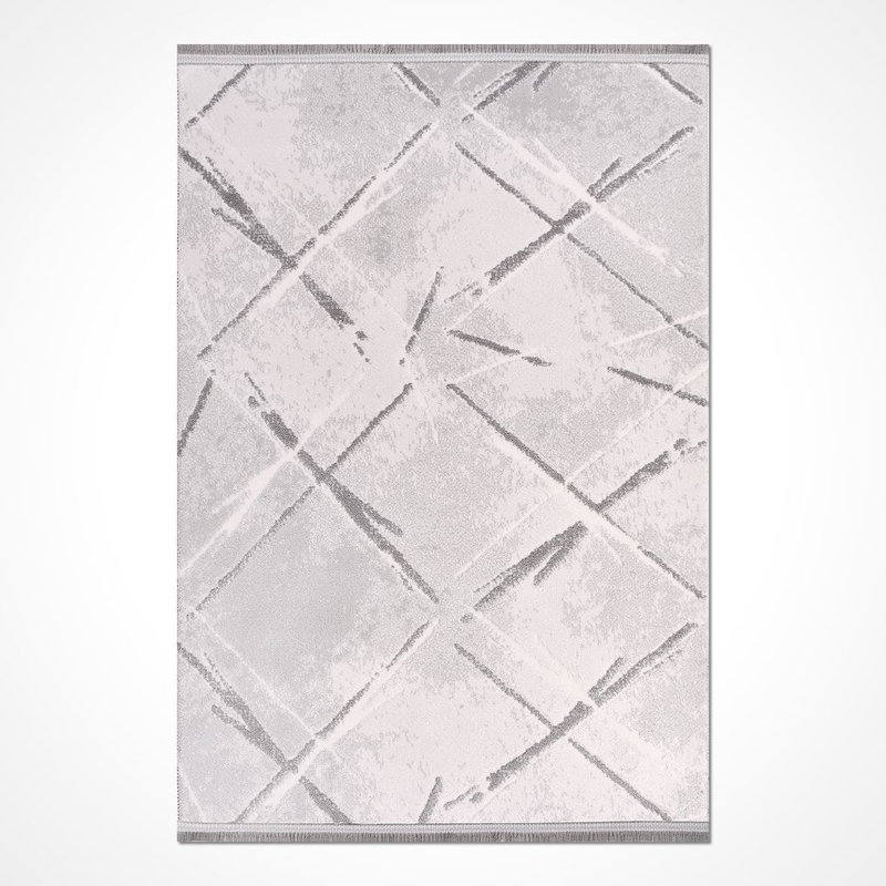 Modern/Abstract Beige Machine Washable Non-Slip Area Rug, Rectangle 2'8" x 5'