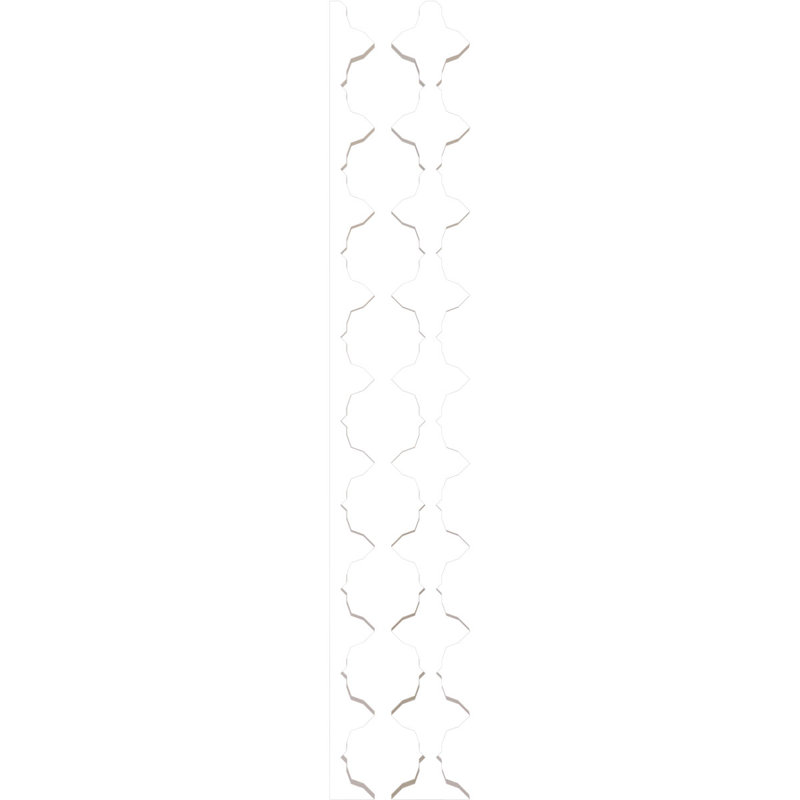 Pandora PVC Adjustable Decorative Slat Wall Panel Kit, 47" H x 4.62" W x 0.75" D