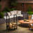 Hagenah Metal Log Rack 2 Tires with Fireplace Tool Set