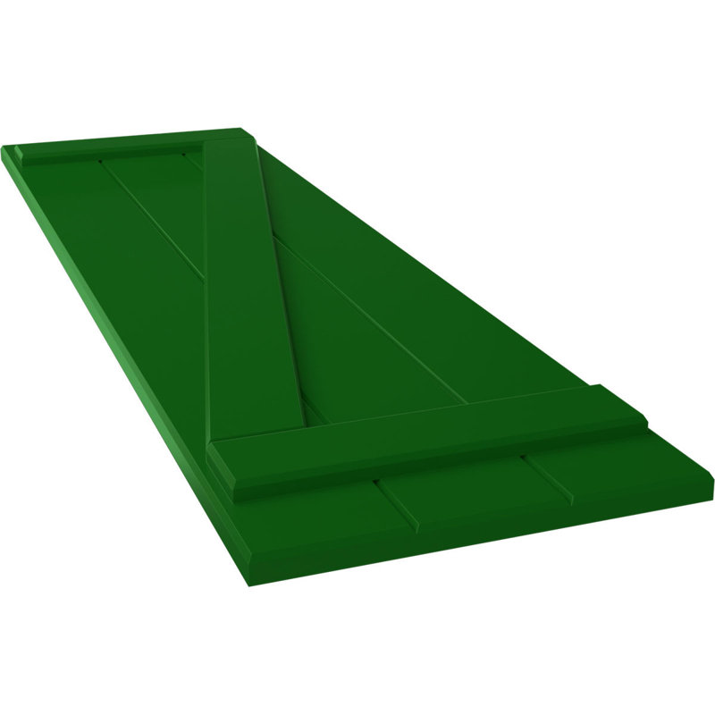 Volets en PVC True Fit, Vert Guignet, 16.125", 46"