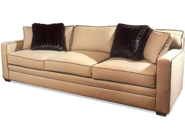 Leather Sofa, Croc Gator Brown, Brushy Bayou