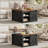31.5" Square Lift Top Coffee Table with Hidden Storage and Sliding Barn Door-1578144359