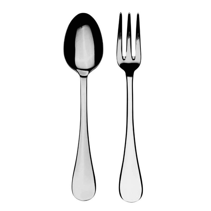 Ensemble de service BRescia (fourchette et cuillère), L 9,83 po x l 3 po, Inoxydable