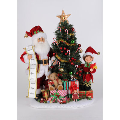 Lighted Christmas Presents Santa