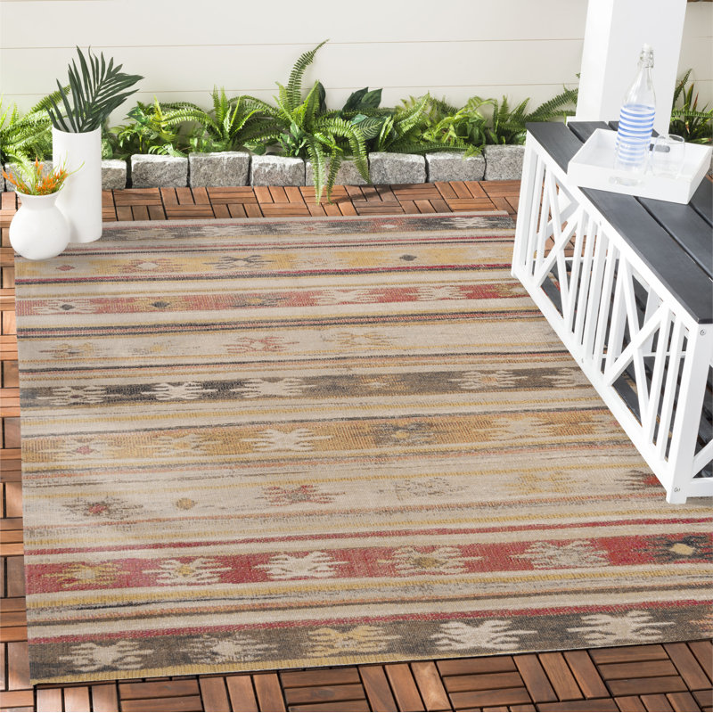 Depuy Performance Southwestern Indoor/Outdoor Area Rug, Rectangle 4' x 6'